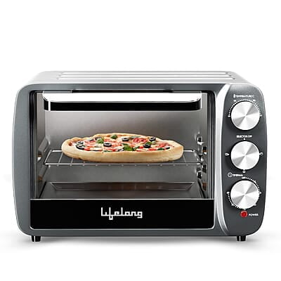 Lifelong OTG 19 Litre for Kitchen with Barbeque Tray - 1300W Oven Toaster Griller Machine Electric