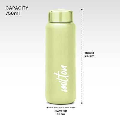 MILTON Aqua 750 Stainless Steel Water Bottle, 750 mlSingle walled Leak Proof