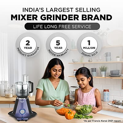 Preethi Zodiac Glitter MG 264, 750 Watt Mixer Grinder, 5 Jars Preethi Zodiac Glitter MG 264, 750 Watt Mixer Grinder, 5 Jars