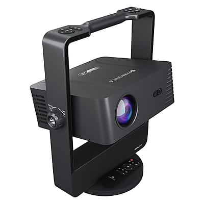 ZEBRONICS PIXAPLAY 29, Smart Projector, 6500 Lumens, Dolby Audio, 4K Support, 200 Inch Screen Size, Supports Bluetooth, HDMI, USB, WiFi, 1080p Native, Auto Focus, Keystone, APP Support, Miracast