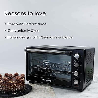 Wonderchef Oven Toaster Griller-28 litres Multi-Stage Heat Selection Bake, Grill, Roast
