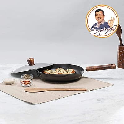 Wonderchef Ebony Hard-anodised Aluminium Fry Pan 24cm Frying Pan Non Stick 1.75L 3.25mm thickness Wonderchef Ebony Hard-anodised Aluminium Fry Pan 24cm Frying Pan Non Stick 1.75L 3.25mm thickness