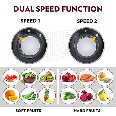 Borosil Primus Plus Juicer, 800 W, Stainless Steel Centrifugal Juicer, 1.1 L Juice Jug, 75 mm Feed Chute, Black