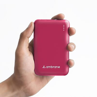 Ambrane 10000mAh Slimmest & Compact (Pocket/Bag Friendly) Powerbank, 22.5W Fast Charging, USB & Type C Output