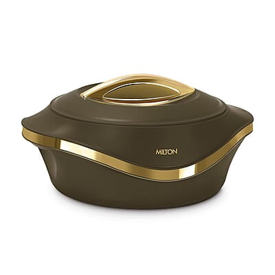 MILTON Pearl 1000 Inner Stainless Steel Casserole, 860 ml, Dark Brown