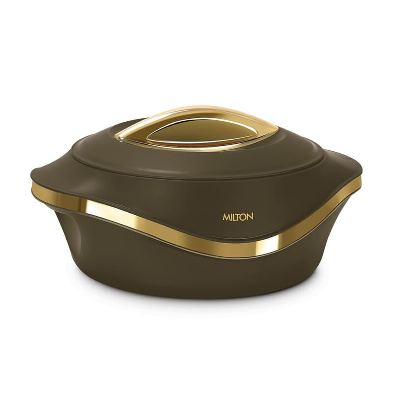 MILTON Pearl 1000 Inner Stainless Steel Casserole, 860 ml, Dark Brown