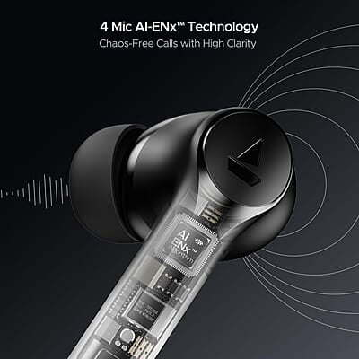boAt Newly Launched Airdopes 300 Premium Truly Wireless in-Ear Earbuds with 4 Mics AI-ENx Spatial Audio, 50HRS Playtime, Multipoint Connection, ASAP Charge, Hearables App Support boAt Newly Launched Airdopes 300 Premium Truly Wireless in-Ear Earbuds with 4 Mics AI-ENx Spatial Audio, 50HRS Playtime, Multipoint Connection, ASAP Charge, Hearables App Support