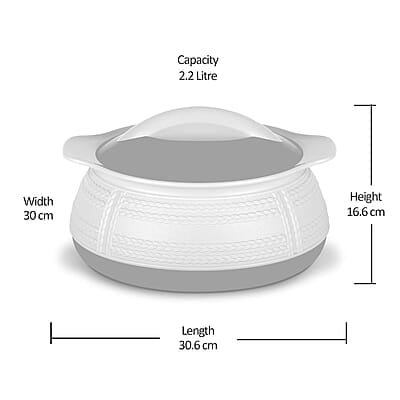 MILTON Adore 2500 Insulated Inner Stainless Steel Casserole, 2.2 litres, Beige