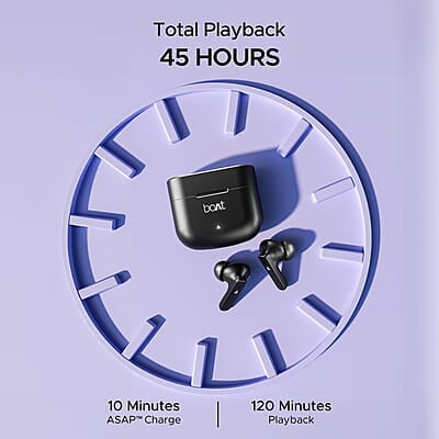 boAt Airdopes 91 Truly Wireless in Ear Ear Buds w/ 45 hrs Playtime, Beast Mode with 50 ms Low Latency, Dual Mics with ENx Tech, ASAP Charge, IWP Tech, IPX4 & Bluetooth v5.3 boAt Airdopes 91 Truly Wireless in Ear Ear Buds w/ 45 hrs Playtime, Beast Mode with 50 ms Low Latency, Dual Mics with ENx Tech, ASAP Charge, IWP Tech, IPX4 & Bluetooth v5.3