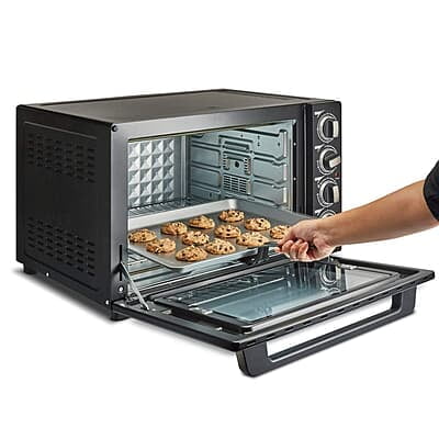 Borosil Prima 60 L Oven Toaster & Grill, Motorised Rotisserie & Convection Heating, 12 Heating Modes, Black Borosil Prima 60 L Oven Toaster & Grill, Motorised Rotisserie & Convection Heating, 12 Heating Modes, Black