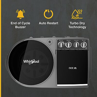 Whirlpool 10Kg Semi-Automatic Top Loading Washing Machine Whirlpool 10Kg Semi-Automatic Top Loading Washing Machine