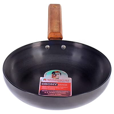 Wonderchef Ebony Non-stick 20 cm Deep Fry Pan 3.25 mm thickness ideal for deep frying