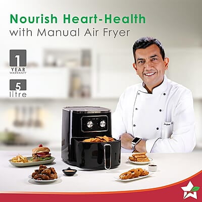 Wonderchef Platinum Air Fryer Manual Rapid Air Technology 5 Liters