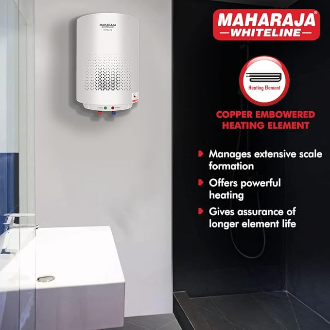 Maharaja Whiteline Ednis Neo Water Heater/Geyser, 25 Liters Maharaja Whiteline Ednis Neo Water Heater/Geyser, 25 Liters