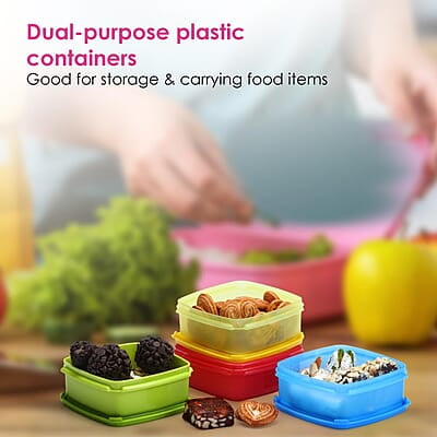 Varmora V Fresh 250 ml Set of 7 FDA Approved BPA-Free Fun Colors Fresh and Hygienic Food Storage Container Varmora V Fresh 250 ml Set of 7 FDA Approved BPA-Free Fun Colors Fresh and Hygienic Food Storage Container