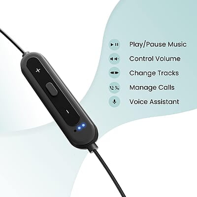 Ambrane Bassband Hyper Wireless Earphones with 27Hrs Playtime,3Hrs Playtime in 10 Mins Charge,Boostedbass Sound,Multifunctional Controls,Voice Assistance,Ipx4 Ambrane Bassband Hyper Wireless Earphones with 27Hrs Playtime,3Hrs Playtime in 10 Mins Charge,Boostedbass Sound,Multifunctional Controls,Voice Assistance,Ipx4