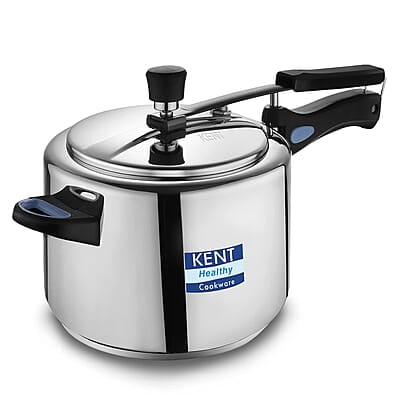 KENT Stainless Steel 5 Litre Pressure Cooker with SS Inner Lid