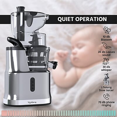Lifelong Cold Press Juicer Blender 200 W, Slow Juicer Cold Pressed - Fruit & Vegetable Juicer Lifelong Cold Press Juicer Blender 200 W, Slow Juicer Cold Pressed - Fruit & Vegetable Juicer