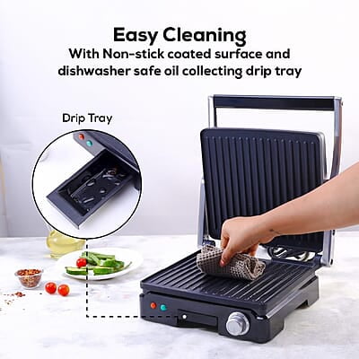Wonderchef Sanjeev Kapoor Tandoor Family Size Plus  Electric Contact Grill & Sandwich Maker 1800 Watt