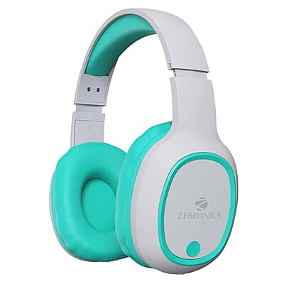 ZEBRONICS Thunder Bluetooth 5.3 Wireless Over ear Headphones with 60H Backup, Gaming Mode, Dual Pairing, ENC, AUX, Micro SD, Voice Assistant, Comfortable Earcups, Call Function ZEBRONICS Thunder Bluetooth 5.3 Wireless Over ear Headphones with 60H Backup, Gaming Mode, Dual Pairing, ENC, AUX, Micro SD, Voice Assistant, Comfortable Earcups, Call Function