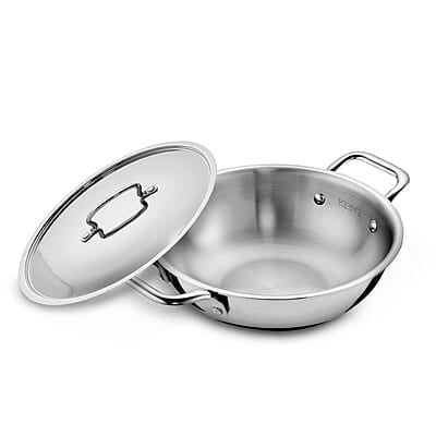 KENT Triply Kadai 24 CM with SS Lid 2.6 liter