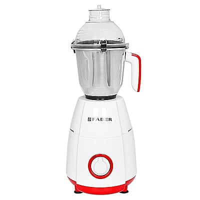 Faber Crown 800W Blender Mixer Grinder, 3 SS clip lock jars and blades copper motor, up to 20000 rpm speed Faber Crown 800W Blender Mixer Grinder, 3 SS clip lock jars and blades copper motor, up to 20000 rpm speed