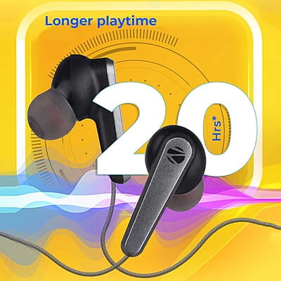 ZEBRONICS Zeb-Escape 10 Wireless BT Earphone with Neckband Volume/Media Control Magnetic earpiece ZEBRONICS Zeb-Escape 10 Wireless BT Earphone with Neckband Volume/Media Control Magnetic earpiece