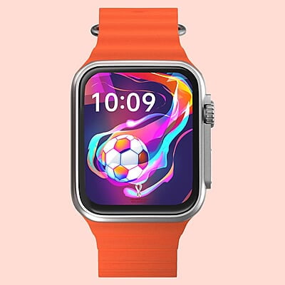 Zebronics ICONIC ULTRA AMOLED Smart watch with Calling Bluetooth 5.1, 1.78" (4.5cm) Large 2.5D screen, Voice assistant, Always ON Display, Built-in rechargeable battery & Female health- Silver+Orange Zebronics ICONIC ULTRA AMOLED Smart watch with Calling Bluetooth 5.1, 1.78" (4.5cm) Large 2.5D screen, Voice assistant, Always ON Display, Built-in rechargeable battery & Female health- Silver+Orange
