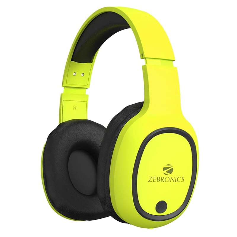 ZEBRONICS Thunder Bluetooth 5.3 Wireless Over ear Headphones with 60H Backup, Gaming Mode, Dual Pairing, ENC, AUX, Micro SD, Voice Assistant, Comfortable Earcups, Call Function ZEBRONICS Thunder Bluetooth 5.3 Wireless Over ear Headphones with 60H Backup, Gaming Mode, Dual Pairing, ENC, AUX, Micro SD, Voice Assistant, Comfortable Earcups, Call Function