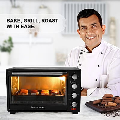 Wonderchef Oven Toaster Griller-28 litres Multi-Stage Heat Selection Bake, Grill, Roast
