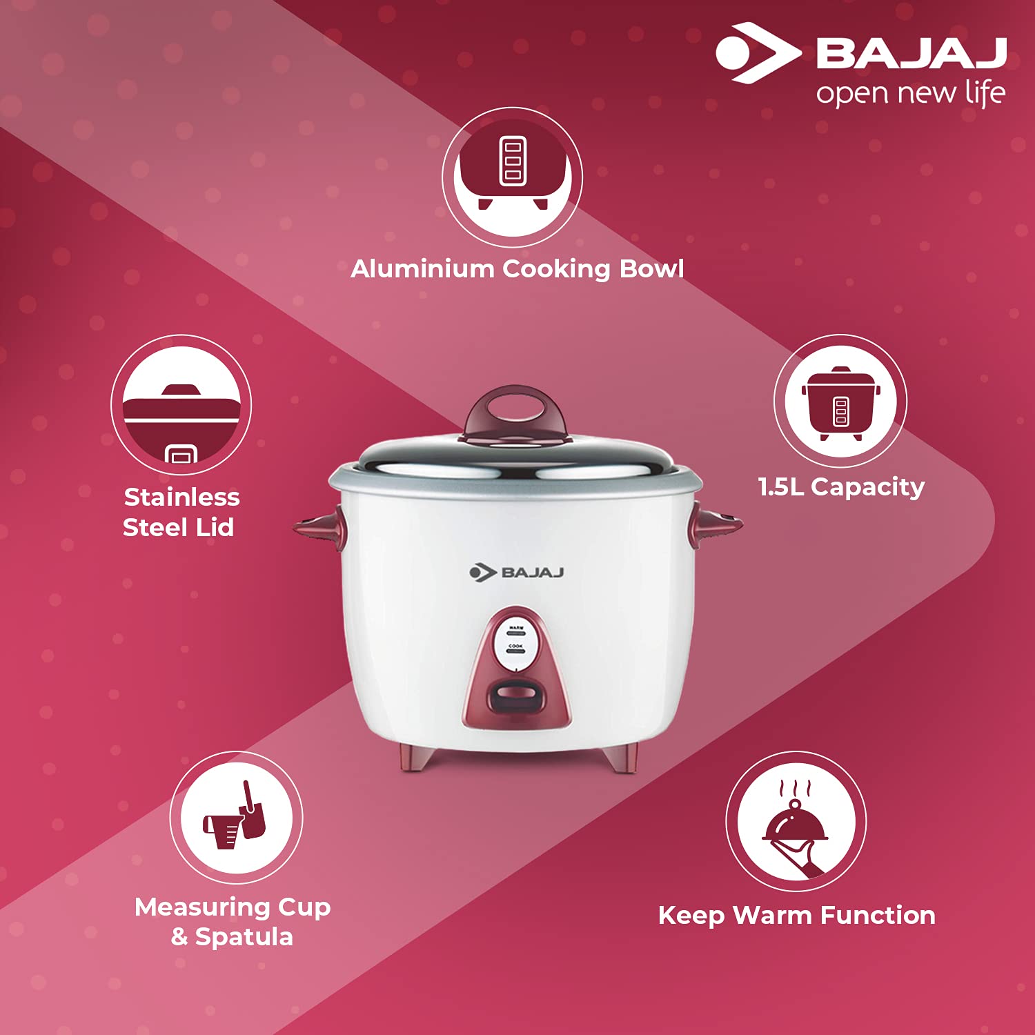 Bajaj HYPERION SURFACE LED PANEL 10W WDL RND