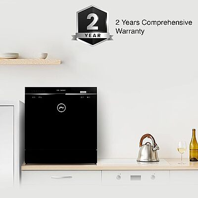 Godrej Eon Dishwasher 8 Place Setting Counter-Top Compact with an In-built heater Godrej Eon Dishwasher 8 Place Setting Counter-Top Compact with an In-built heater