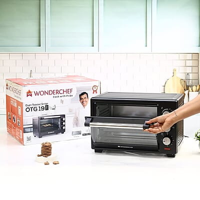 Wonderchef Oven Toaster Griller (OTG) - 19 litres Multi-Stage Heat Selection Bake, Grill, Roast Wonderchef Oven Toaster Griller (OTG) - 19 litres Multi-Stage Heat Selection Bake, Grill, Roast