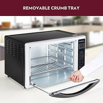 Borosil DigiPro 38 L Digital Oven Toaster & Grill, Convection Mode, 6 Pre-set Menus, Temperature Control, Chrome Borosil DigiPro 38 L Digital Oven Toaster & Grill, Convection Mode, 6 Pre-set Menus, Temperature Control, Chrome