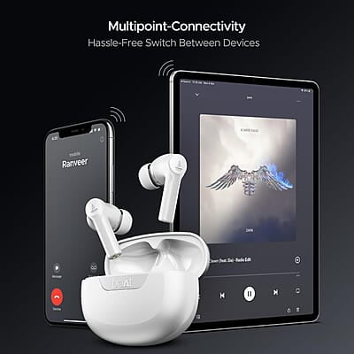 boAt Newly Launched Airdopes 300 Premium Truly Wireless in-Ear Earbuds with 4 Mics AI-ENx Spatial Audio, 50HRS Playtime, Multipoint Connection, ASAP Charge, Hearables App Support boAt Newly Launched Airdopes 300 Premium Truly Wireless in-Ear Earbuds with 4 Mics AI-ENx Spatial Audio, 50HRS Playtime, Multipoint Connection, ASAP Charge, Hearables App Support