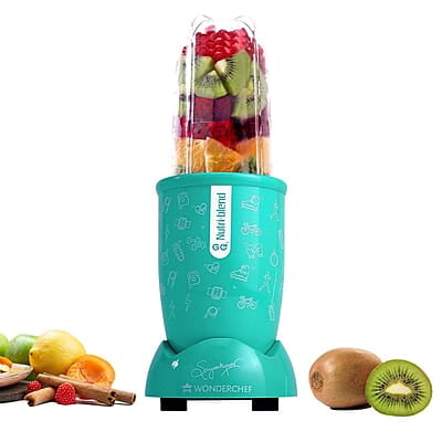 Wonderchef Nutri-blend GO, 22000 RPM 400 W 1 Unbreakable Jar Wonderchef Nutri-blend GO, 22000 RPM 400 W 1 Unbreakable Jar