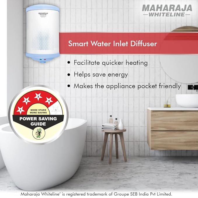 Maharaja Whiteline Warmist Neo Plus Water Heater/Geyser, 10 Liters Maharaja Whiteline Warmist Neo Plus Water Heater/Geyser, 10 Liters