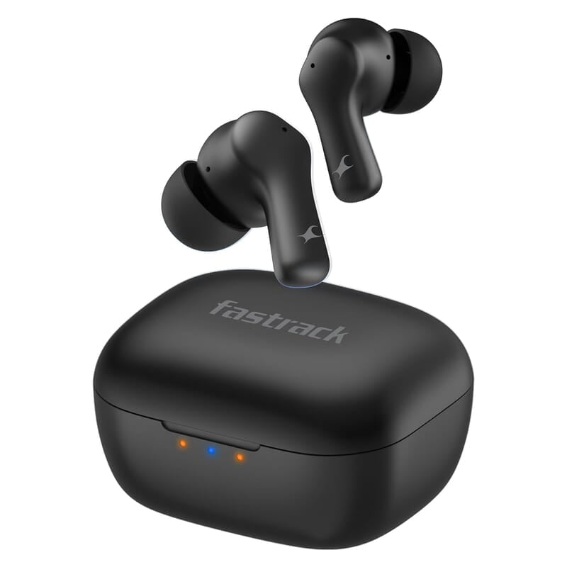 Fastrack Fpods FZ100 TWS in-Ear Earbuds with Mega 50 Hrs Playtime|Extra Deep Bass Driver|Quad Mic ENC for Clear Calls|Ultra Low 40ms Latency Gaming Mode|NitroFast Charge-200 Min in 10 Min-Black Fastrack Fpods FZ100 TWS in-Ear Earbuds with Mega 50 Hrs Playtime|Extra Deep Bass Driver|Quad Mic ENC for Clear Calls|Ultra Low 40ms Latency Gaming Mode|NitroFast Charge-200 Min in 10 Min-Black