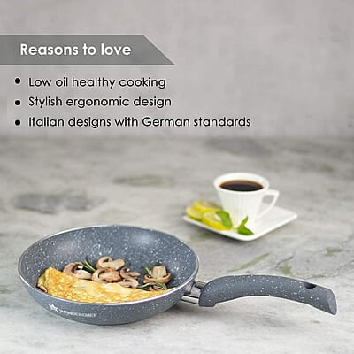 Wonderchef Granite Non-Stick Fry Pan, Induction Bottom 3.5mm, 26cm, 2 litres Wonderchef Granite Non-Stick Fry Pan, Induction Bottom 3.5mm, 26cm, 2 litres