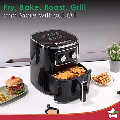 Wonderchef Platinum Air Fryer Manual Rapid Air Technology 5 Liters