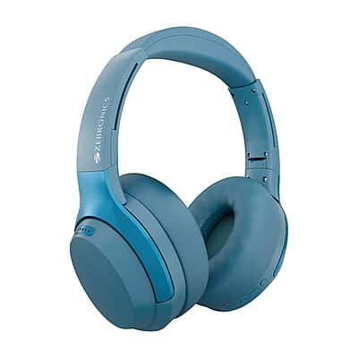 ZEBRONICS Duke Plus, Wireless Over Ear Headphone with ANC, ENC, Gaming Mode, Dual Pairing, Rapid Charge, Upto 70* Hours Backup, Bluetooth v5.4, AUX, Comfortable Earcushion, Deep Bass