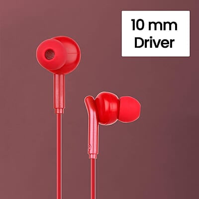 Zebronics Zeb-Bro in Ear Wired Earphones with Mic, 3.5mm Audio Jack, 10mm Drivers, Phone/Tablet Compatible Zebronics Zeb-Bro in Ear Wired Earphones with Mic, 3.5mm Audio Jack, 10mm Drivers, Phone/Tablet Compatible
