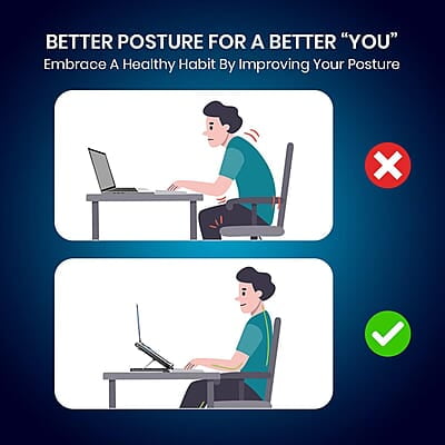 Portronics My Buddy Air 4 Laptop Cooling Pad with Triple Cooling Fans, Multi-Level Height Adjustable, Mobile Holder