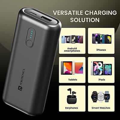 Portronics Power Pod 10K Advanced 10000 mAh Smallest Power Bank with 22.5W Max Output Portronics Power Pod 10K Advanced 10000 mAh Smallest Power Bank with 22.5W Max Output