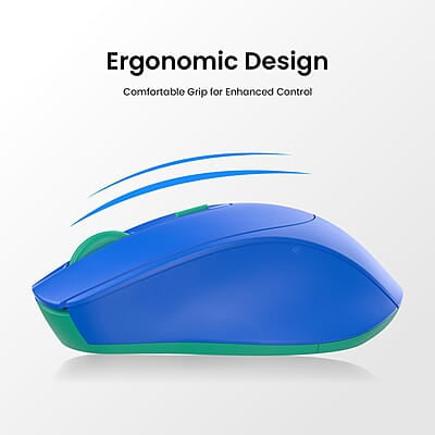 Portronics Toad 31 Wireless Mouse with 2.4 GHz Connectivity, USB Receiver, 10m Working Distance, Ergonomic Design, Auto Power Saving, Adjustable DPI for Laptop & PC