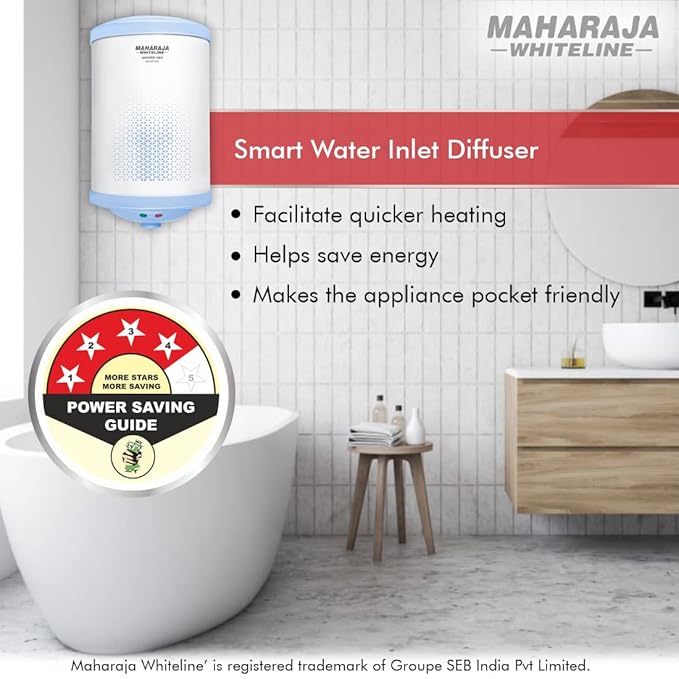 Maharaja Whiteline Warmist Neo Plus Water Heater/Geyser, 25 Liters Maharaja Whiteline Warmist Neo Plus Water Heater/Geyser, 25 Liters