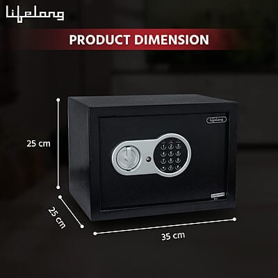 Lifelong LLHSL08 22Litres Home Safe Electronic Locker with LED Light Digital Security Safe for Home & Office Lifelong LLHSL08 22Litres Home Safe Electronic Locker with LED Light Digital Security Safe for Home & Office