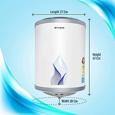 Faber Vulcan 15L Vertical Storage Water Heater Heating Indicator Temperature Control 2000W Faber Vulcan 15L Vertical Storage Water Heater Heating Indicator Temperature Control 2000W