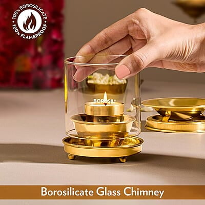 Borosil Medium Brass Diffuser Borosil Medium Brass Diffuser