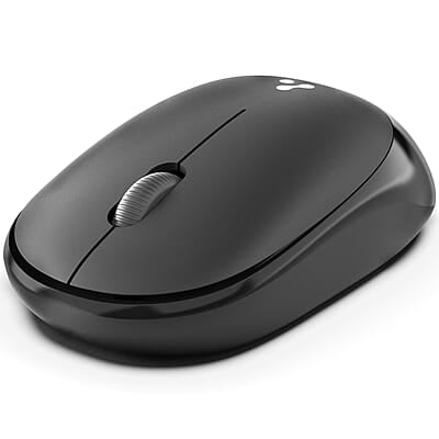 Ambrane Wireless Mouse, 1600 DPI, Silent Click, 2.4GHz with USB Dongle, 10M Range, Optical Orientation, Click Wheel, Instant connectivity, Ergonomic Design for All Day Comfort